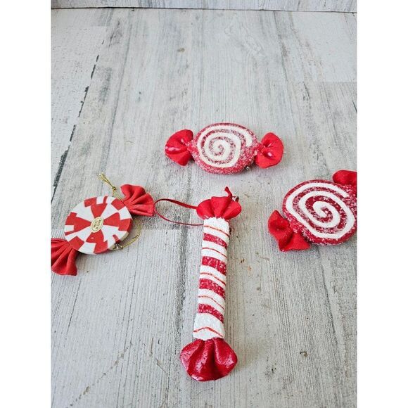 Red ribbon Taffy candy vintage lot Xmas set fatter - Picture 6 of 6